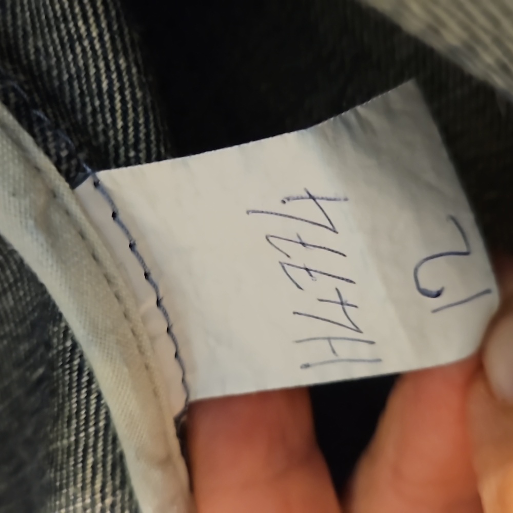 Preloved Size 12 one-off designer jeans jacket fr. sample sale. Corduroy & denim - Picture 3 of 14